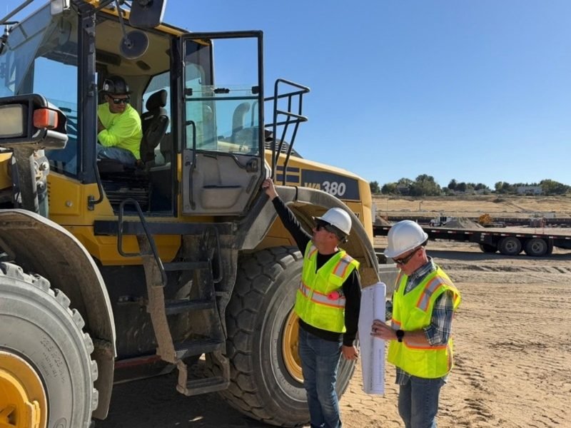 Sean Sundwall at a road construction site